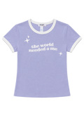 World Needed a Me Fitted Tee