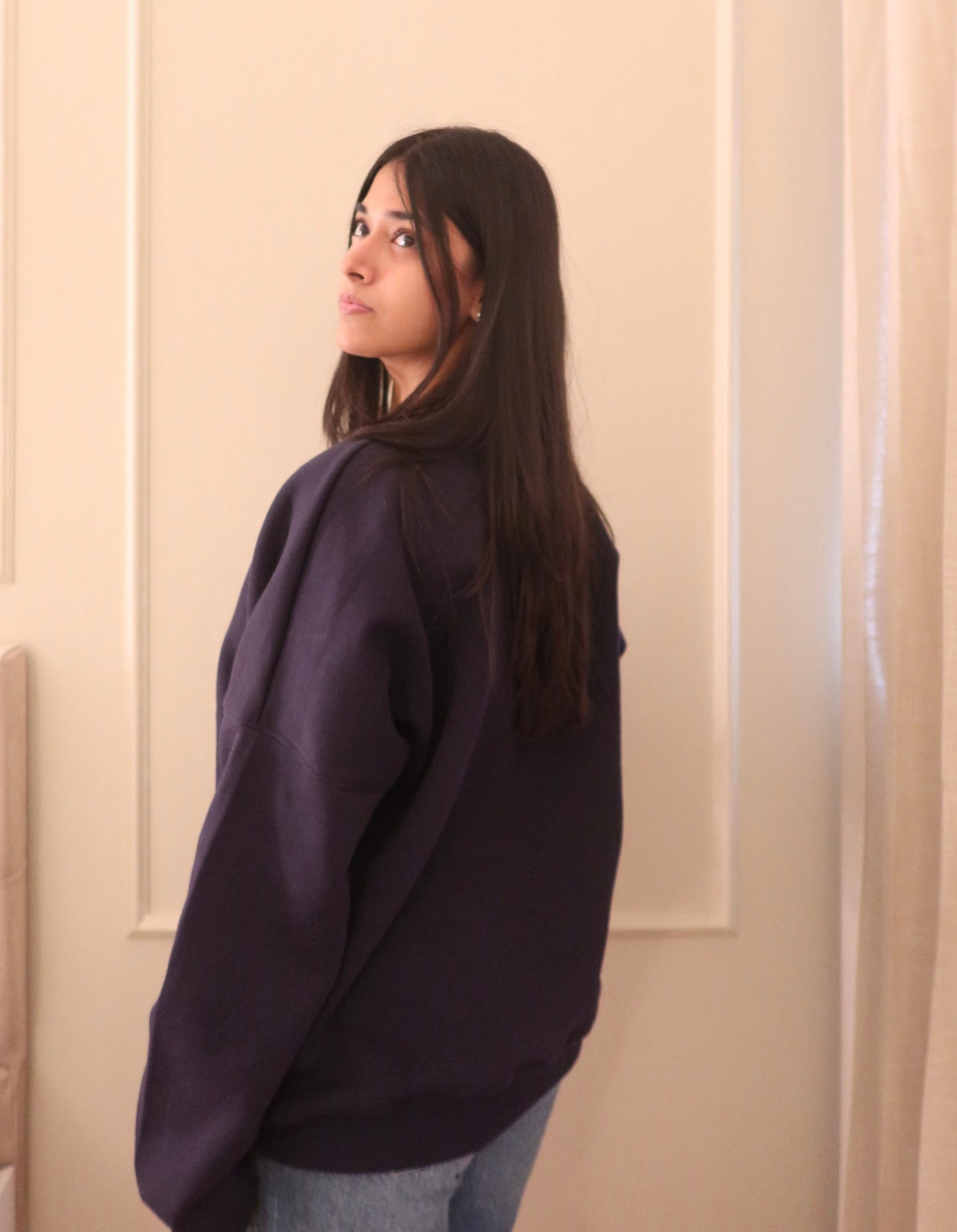 Oversized Navy Sweatshirt